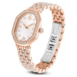 Dextera octagon watch Swiss Made, Metal bracelet, Rose gold tone, Rose gold-tone finish